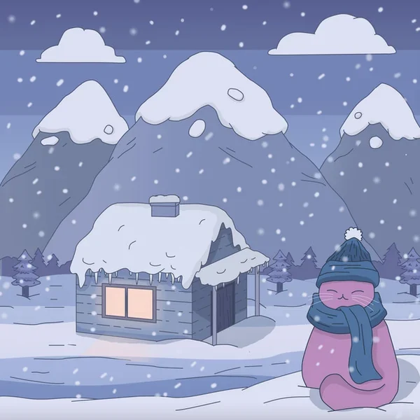 Snowbound cover art by Purrple Cat